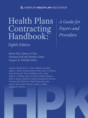 cover image of AHLA Health Plans Contracting Handbook (Non-Members)